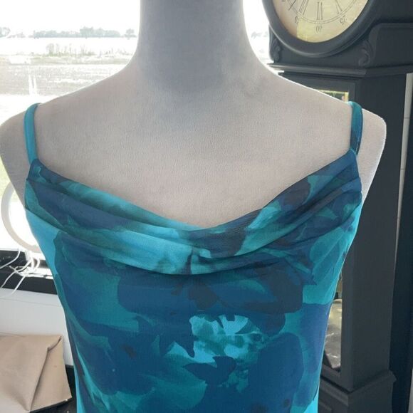 Pretty Garden Summer Floral Spaghetti Strap Maxi Dress Size Medium - Picture 11 of 11